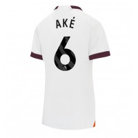 Manchester City Nathan Ake #6 Auswärtstrikot Frauen 2023-24 Kurzarm